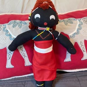 Beautiful Handmade Doll From Kenya.  Black Americana